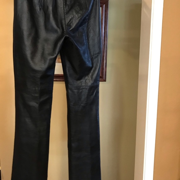 Authentic BCBG Genuine Leather Pants - Picture 3 of 9